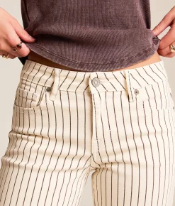 Bottoms | HIDDEN Blake Dad Striped Stretch Jean Brown Stripe