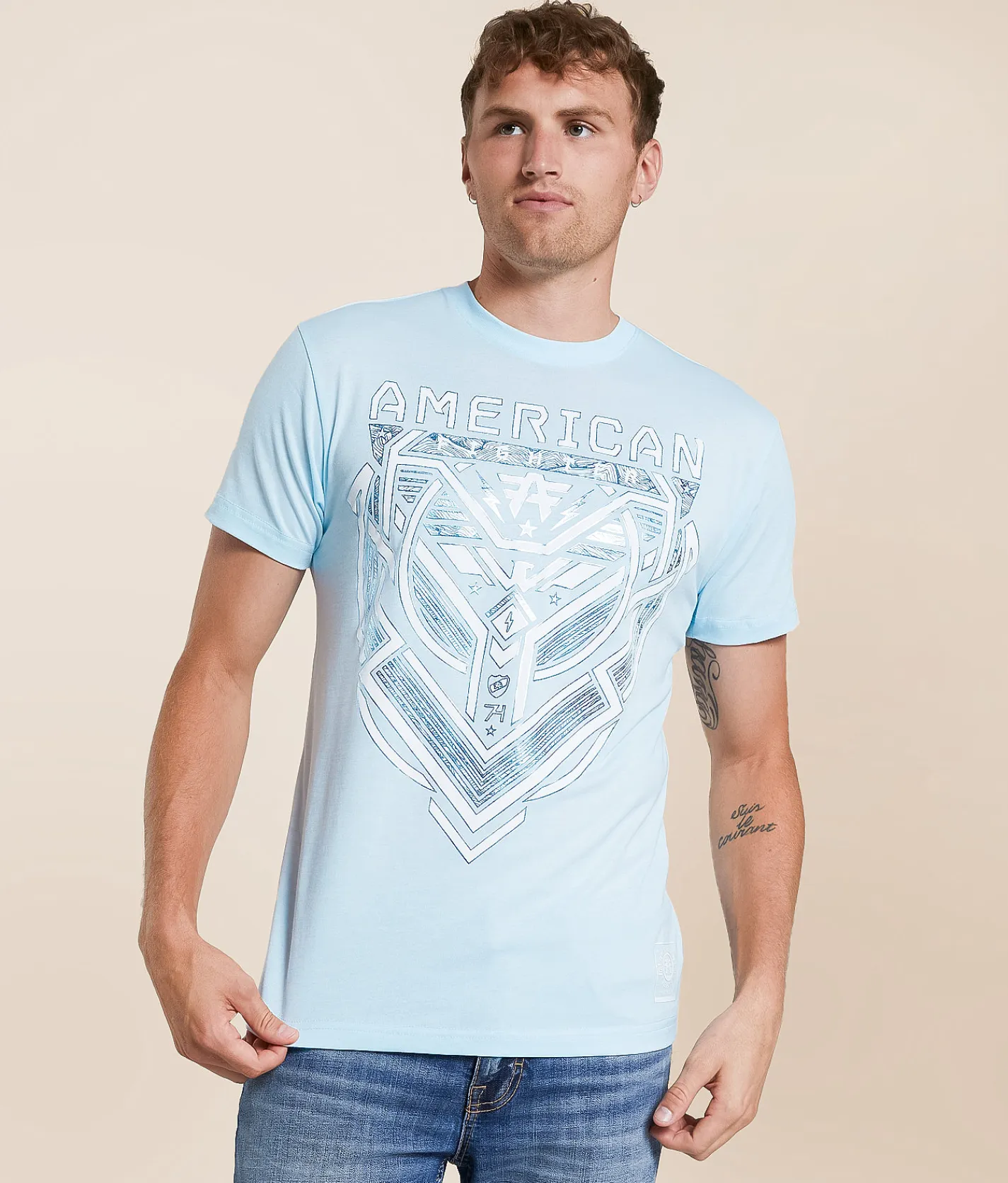 American Fighter Blakely T-Shirt Ice Melt Nantucket Breeze Online