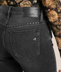 HIDDEN Blake Studded Comfort Flare Stretch Jean Black Studs Sale