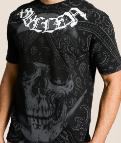 Tops|Graphic T-Shirts | Sullen Blasted Badge T-Shirt Jet Black