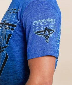 American Fighter Bleakwood T-Shirt Ink Blue Tetris Best