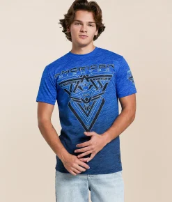 American Fighter Bleakwood T-Shirt Ink Blue Tetris Best