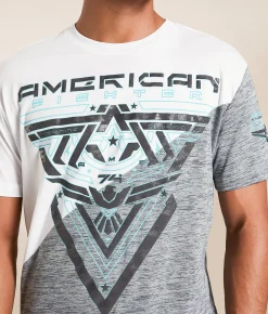 American Fighter Bleakwood T-Shirt Heather Grey White