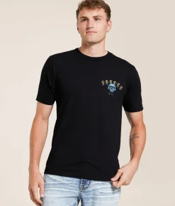 Tops|Graphic T-Shirts | Sullen Blhur Skull T-Shirt Jet Black