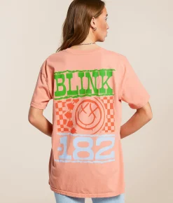 Tops | Bravado blink-182 Oversized Band T-Shirt Coral