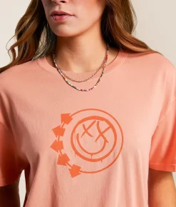 Tops | Bravado blink-182 Oversized Band T-Shirt Coral