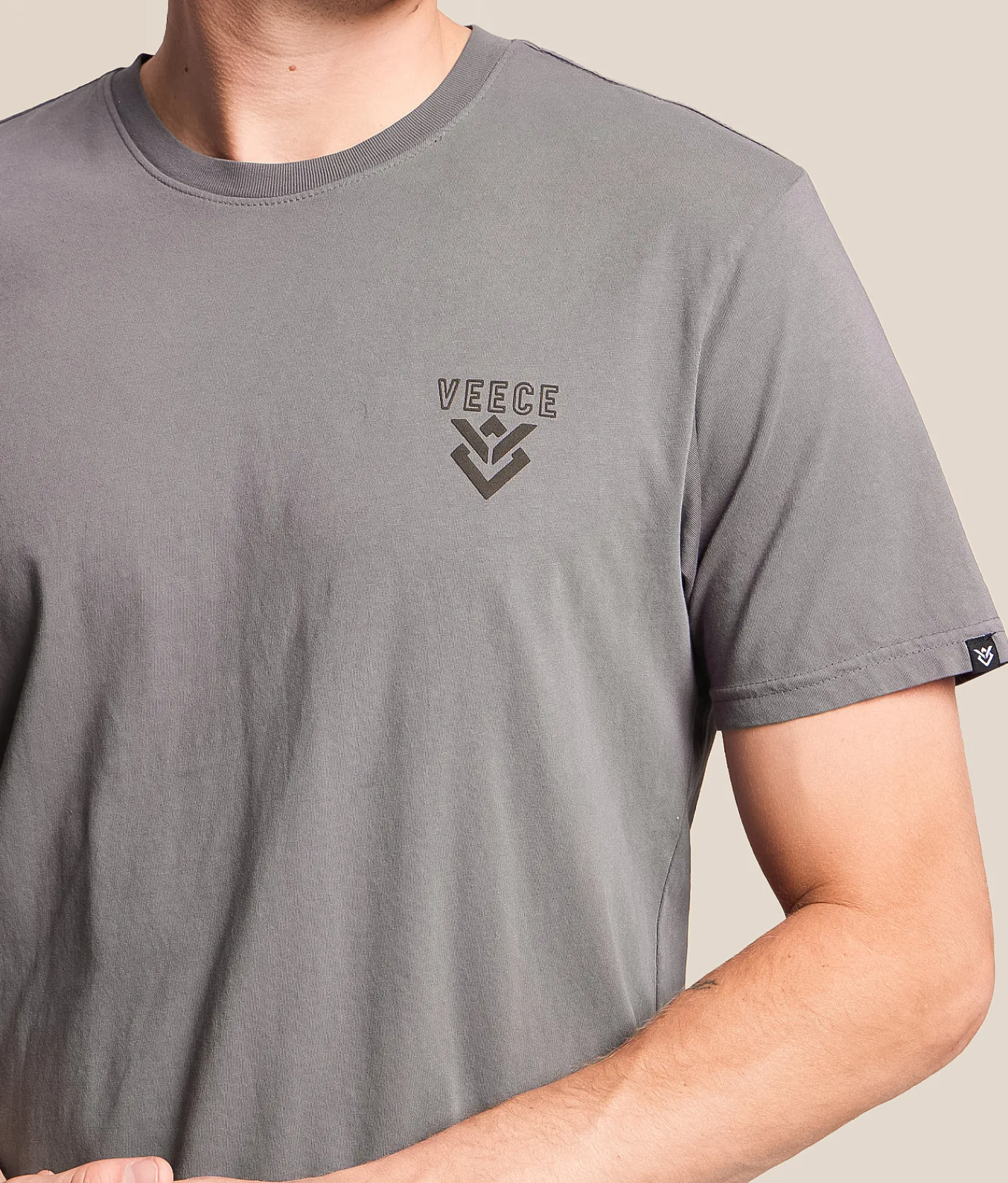Tops|Graphic T-Shirts | Veece Block Atlas T-Shirt Blue Grey