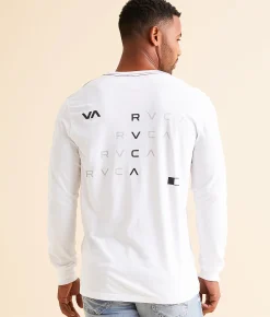 RVCA Block Chain T-Shirt White Clearance