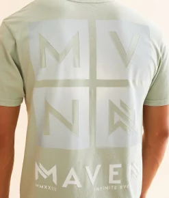 Maven Co-op Blocks T-Shirt Aqua Glass