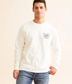 Graphic T-Shirts | Howitzer Blood Sweat Pride Blue Collar T-Shirt Antique White