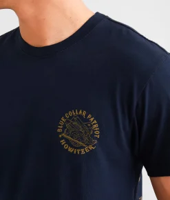 Graphic T-Shirts | Howitzer Blue Collar Another Cloth T-Shirt Navy