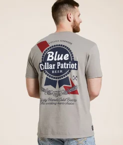 Howitzer Blue Collar Beers T-Shirt Steeple Grey Hot