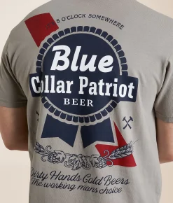 Howitzer Blue Collar Beers T-Shirt Steeple Grey Hot