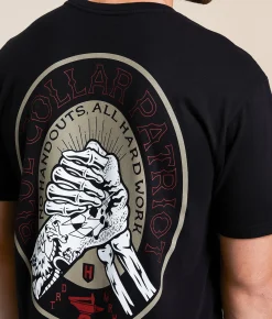 Howitzer Blue Collar Bound By Blood T-Shirt Black New