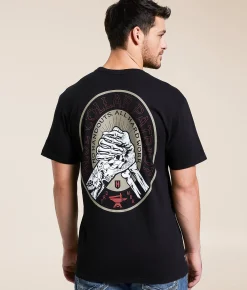 Howitzer Blue Collar Bound By Blood T-Shirt Black New
