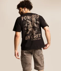 Howitzer Blue Collar Built For Speed T-Shirt Black New