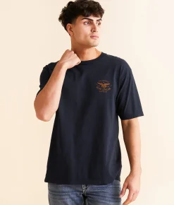 Graphic T-Shirts | Howitzer Blue Collar Death Before T-Shirt Navy