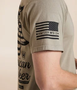 Howitzer Blue Collar Death Grip T-Shirt Chinchilla Best