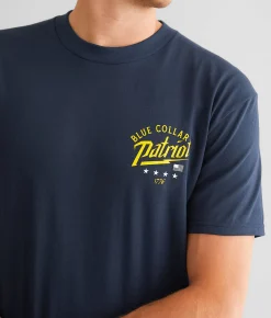 Howitzer Blue Collar Eagle T-Shirt Navy Discount