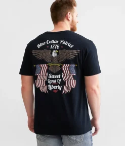Howitzer Blue Collar Eagle T-Shirt Obsidian Hot