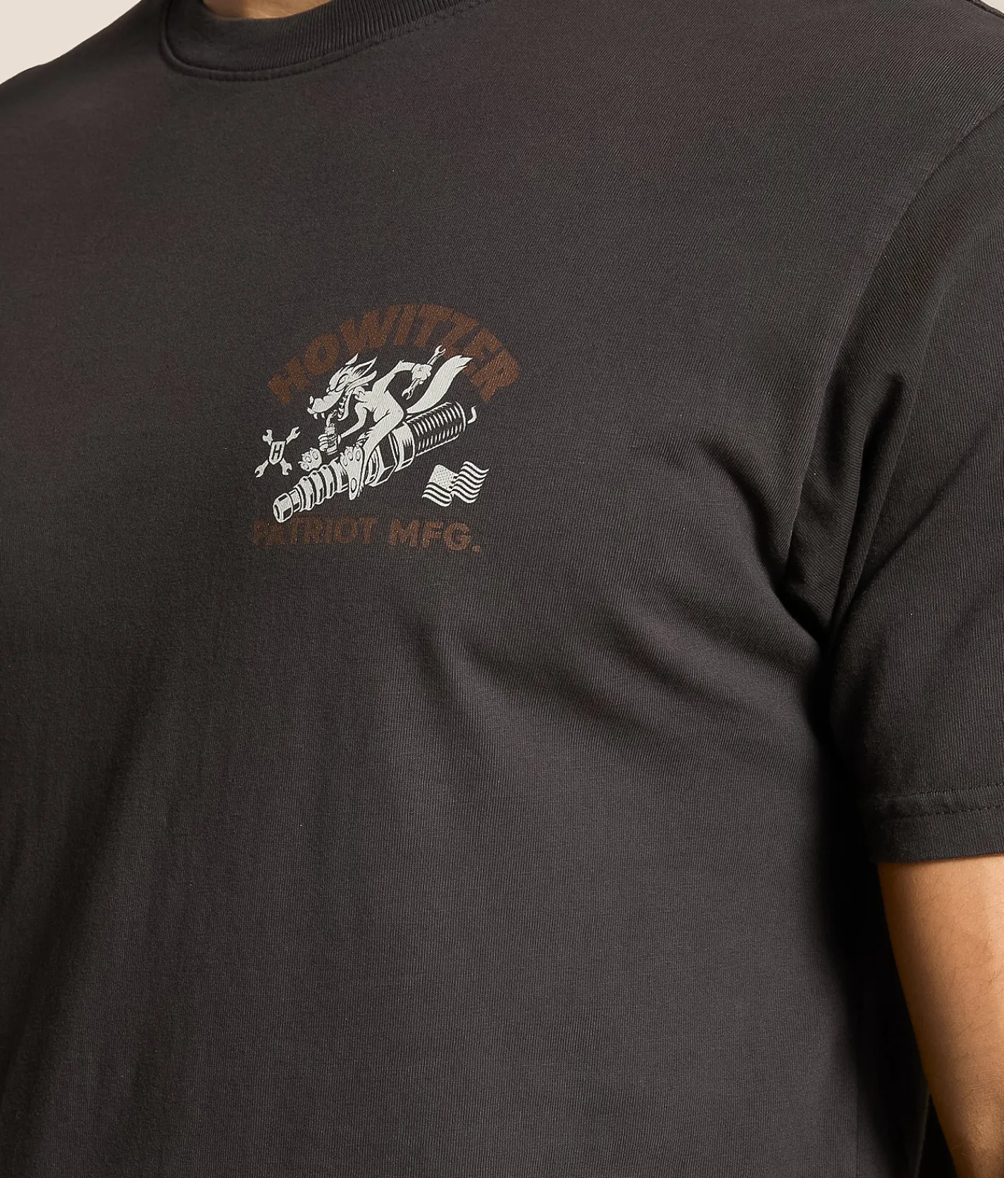Howitzer Blue Collar Earned Beers T-Shirt Vintage Black Hot