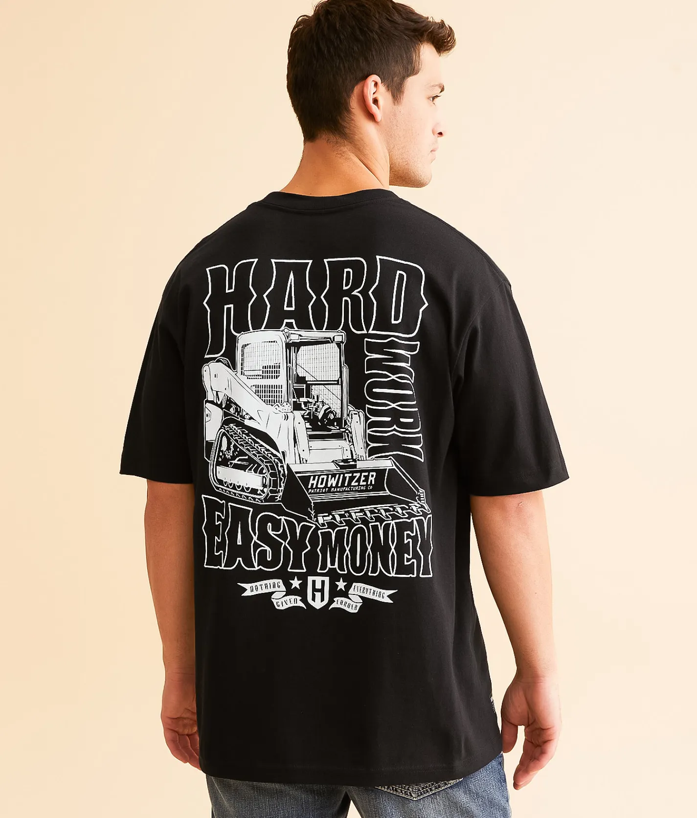 Howitzer Blue Collar Earth Mover T-Shirt Black Best