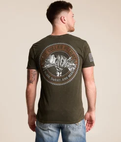 Tops|Graphic T-Shirts | Howitzer Blue Collar Essentials T-Shirt Rosin Mineral Wash