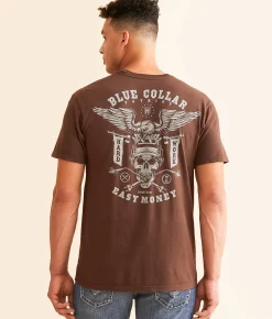 Howitzer Blue Collar Flame T-Shirt Puce Hot