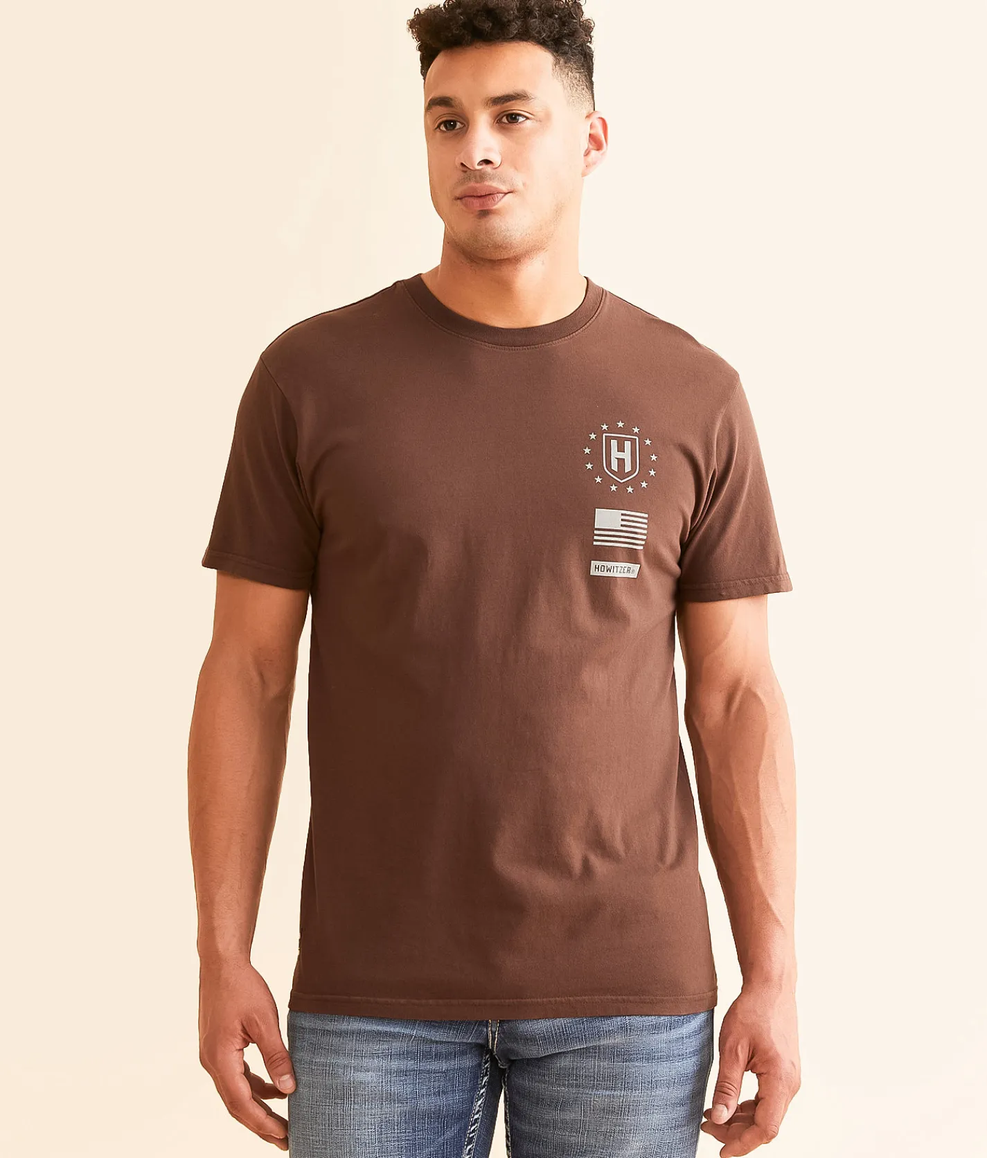 Howitzer Blue Collar Flame T-Shirt Puce Hot