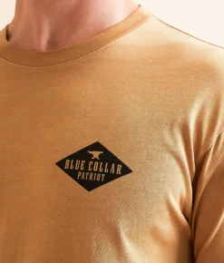 Graphic T-Shirts | Howitzer Blue Collar Forged T-Shirt Heather Burnt Gold