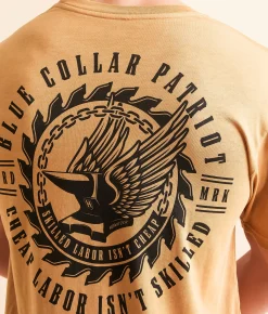 Graphic T-Shirts | Howitzer Blue Collar Forged T-Shirt Heather Burnt Gold