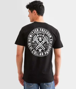 Graphic T-Shirts | Howitzer Blue Collar Freedom T-Shirt Black