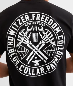 Graphic T-Shirts | Howitzer Blue Collar Freedom T-Shirt Black
