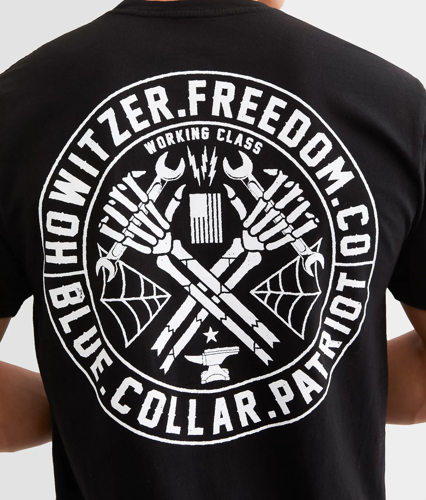 Graphic T-Shirts | Howitzer Blue Collar Freedom T-Shirt Black