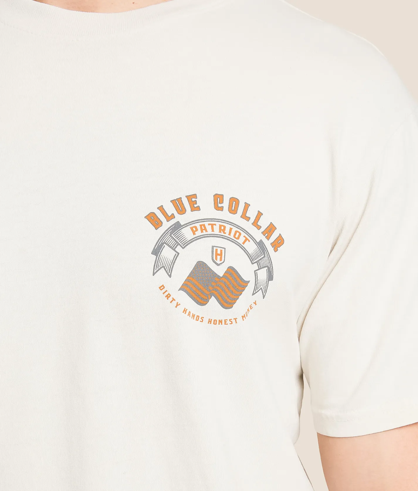 Tops | Howitzer Blue Collar Full Metal T-Shirt Lunar Rock