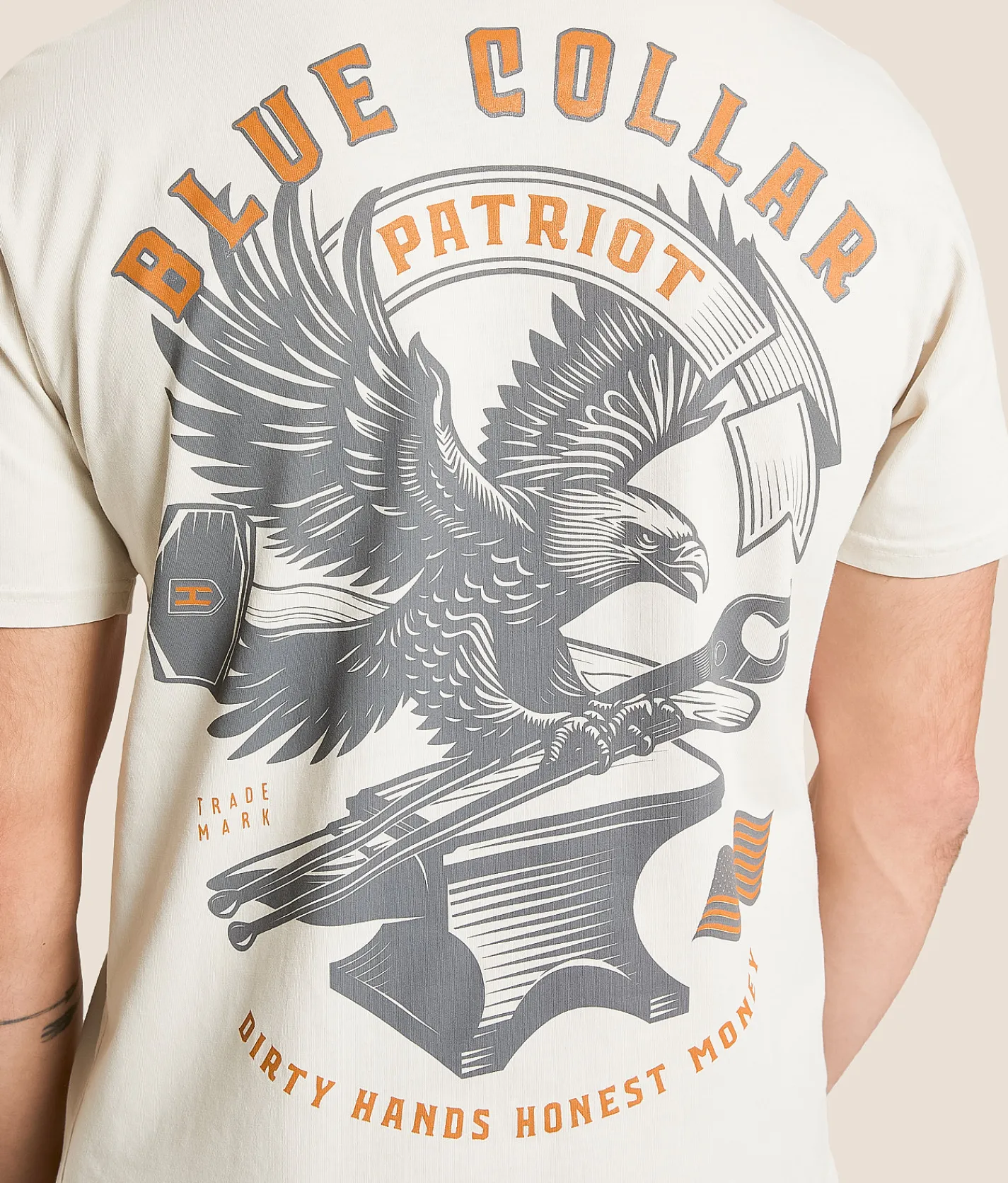 Howitzer Blue Collar Full Metal T-Shirt Lunar Rock Sale