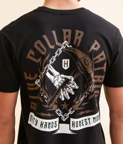 Howitzer Blue Collar Hammered T-Shirt Black