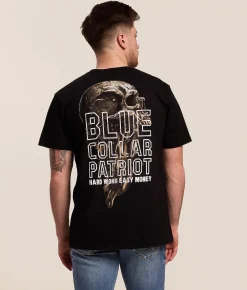 Howitzer Blue Collar Hard Work T-Shirt Black Discount