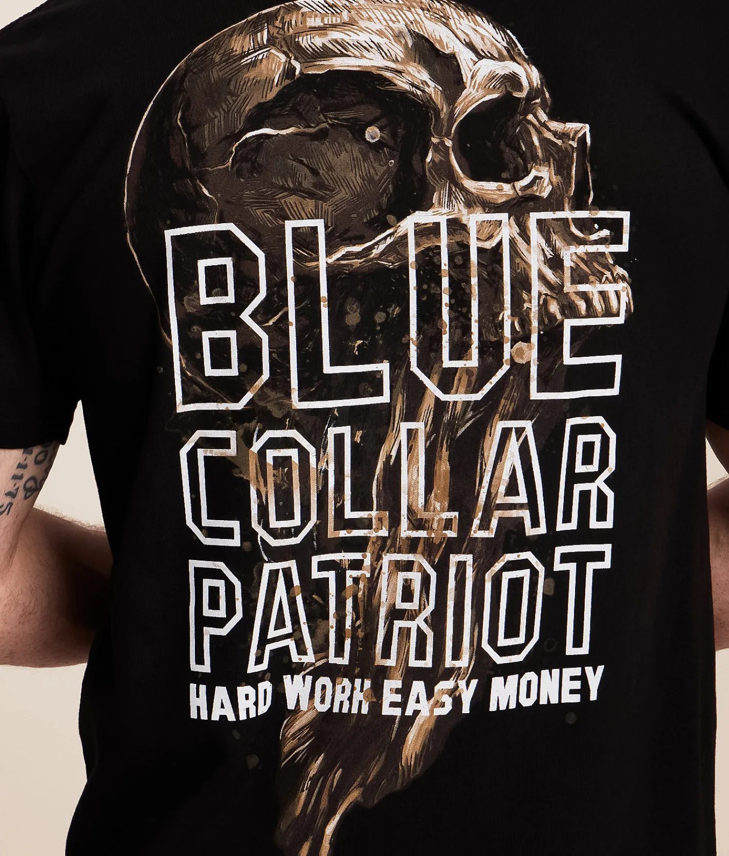 Howitzer Blue Collar Hard Work T-Shirt Black Discount