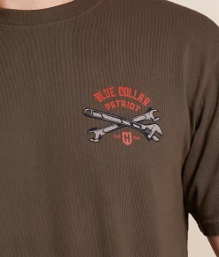 Tops|Graphic T-Shirts | Howitzer Blue Collar Heavy Arc T-Shirt Wren