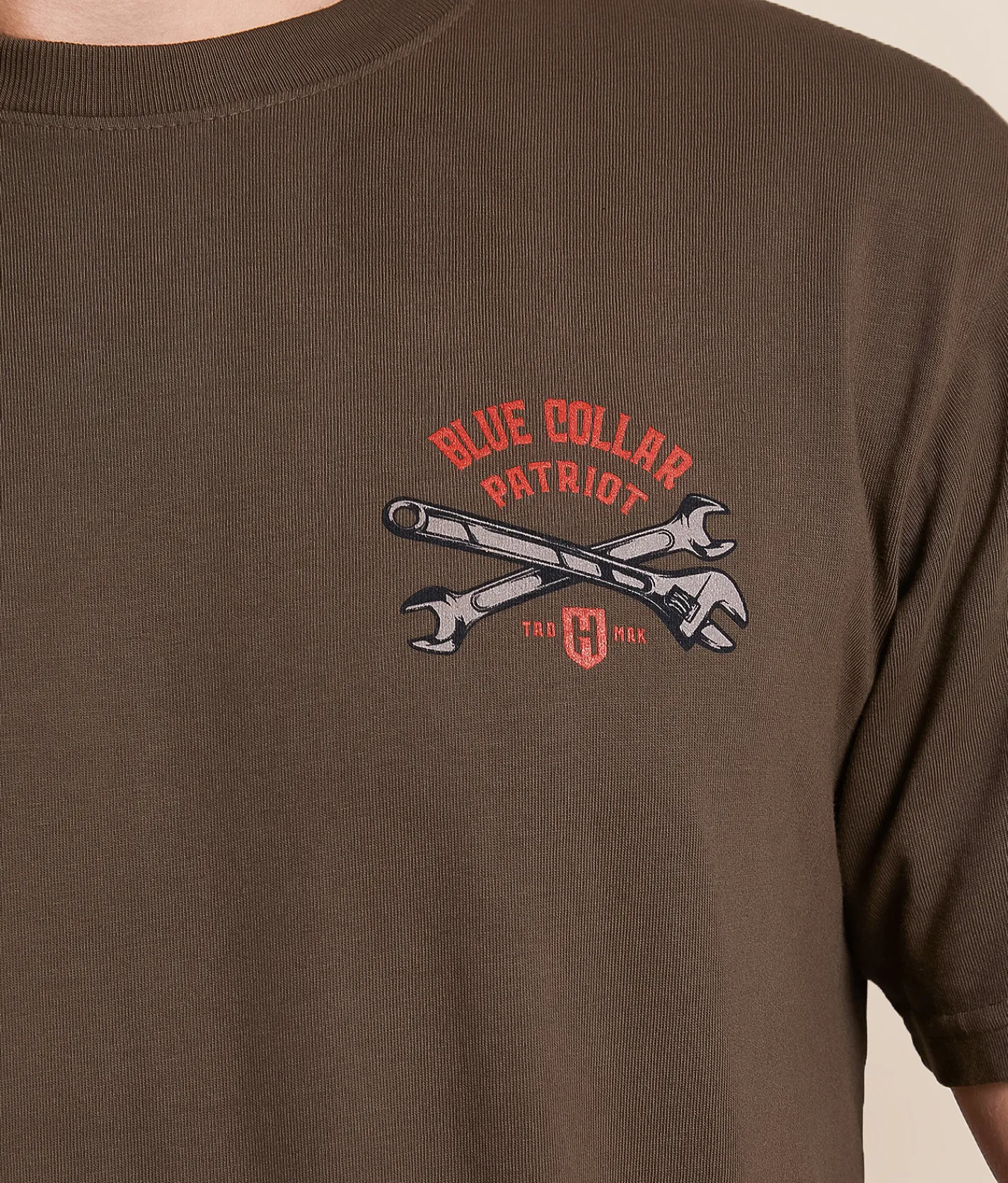 Tops|Graphic T-Shirts | Howitzer Blue Collar Heavy Arc T-Shirt Wren