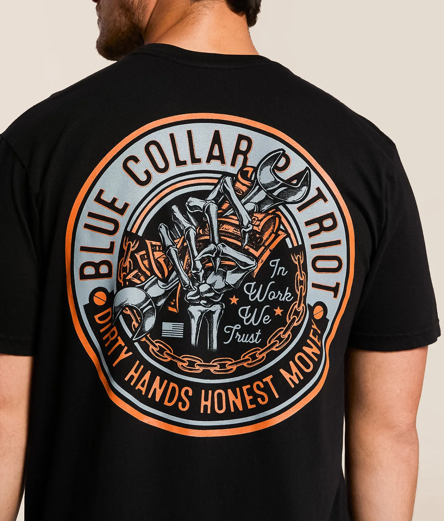 Howitzer Blue Collar Honest T-Shirt Black Discount
