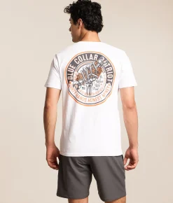 Howitzer Blue Collar Honest T-Shirt White Online