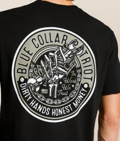 Howitzer Blue Collar Honest T-Shirt Black Clearance