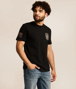 Howitzer Blue Collar In God We Trust T-Shirt Black