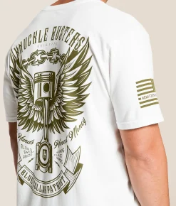 Howitzer Blue Collar Knuckle Buster T-Shirt White