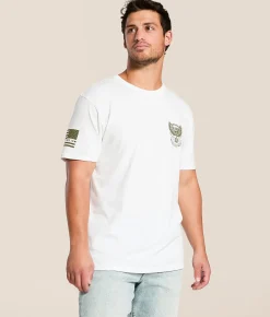 Howitzer Blue Collar Knuckle Buster T-Shirt White