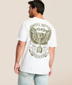 Howitzer Blue Collar Knuckle Buster T-Shirt White