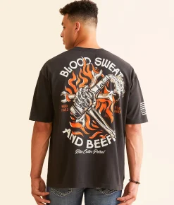 Graphic T-Shirts | Howitzer Blue Collar Long Day T-Shirt Vintage Black