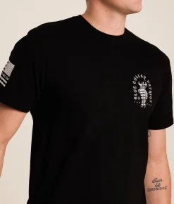 Howitzer Blue Collar Loud & Proud T-Shirt Black Discount